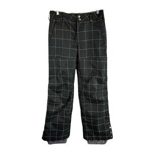 Burton Women's Mighty Snowboard Pant Black Plaid Size XL
